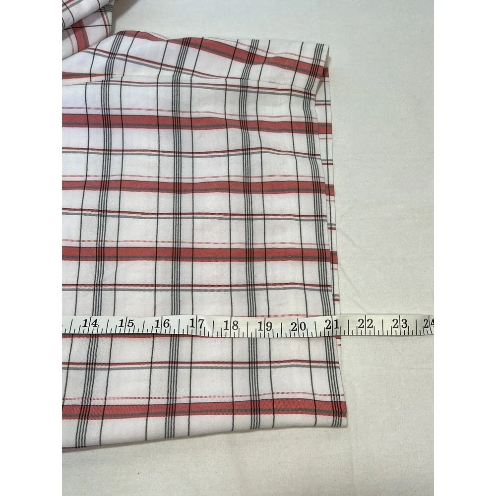 IZOD‎ PerformX Men's Flat Front Active Sports Plaid Golf Shorts Sz 36x10